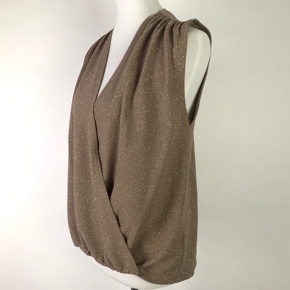 Alice + Olivia Lilah Crossover Hi-Low Blouse #1944 - Picture 3 of 8